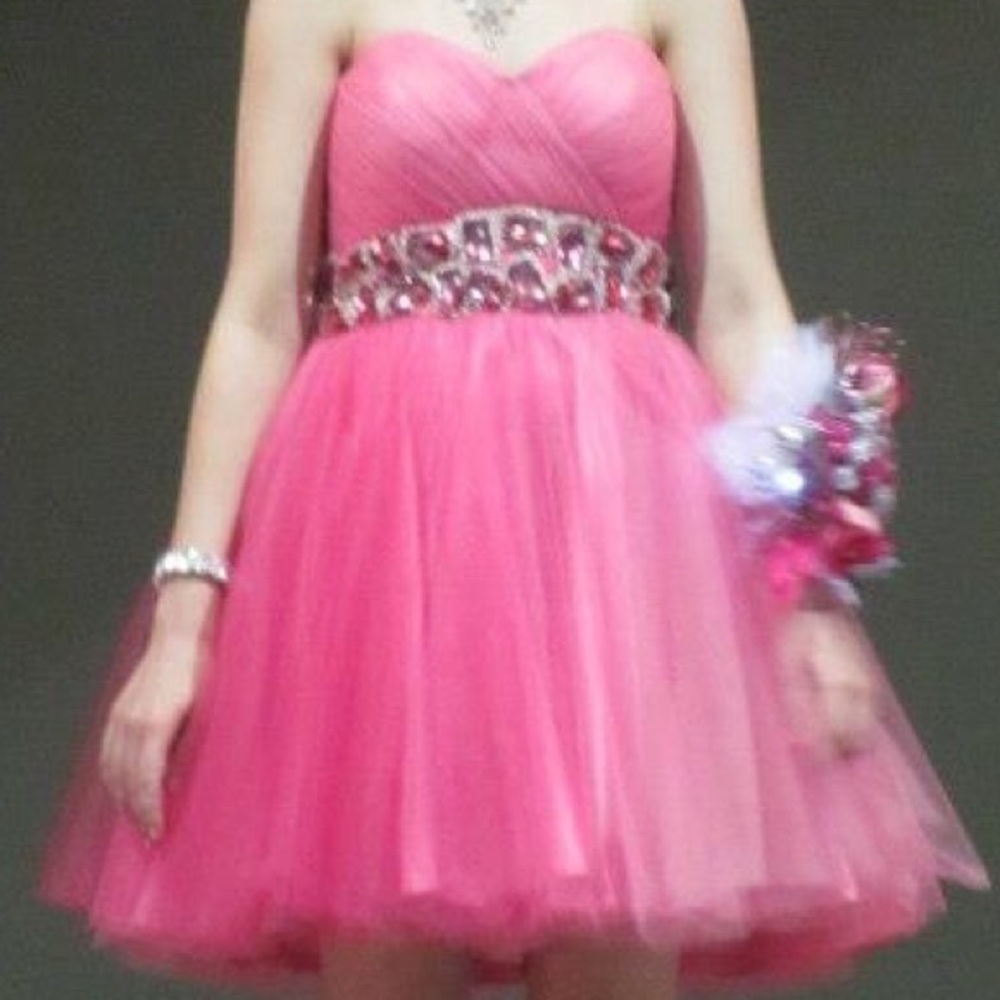 Hot Pink Prom Dress